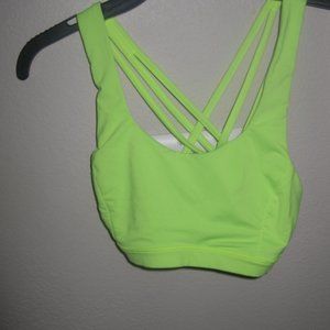 Lululemon Neon lime green Sports Bra